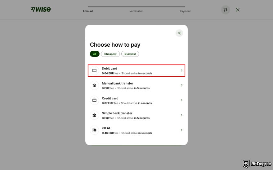 Best way to send money to China: choose your preferred top-up method.
