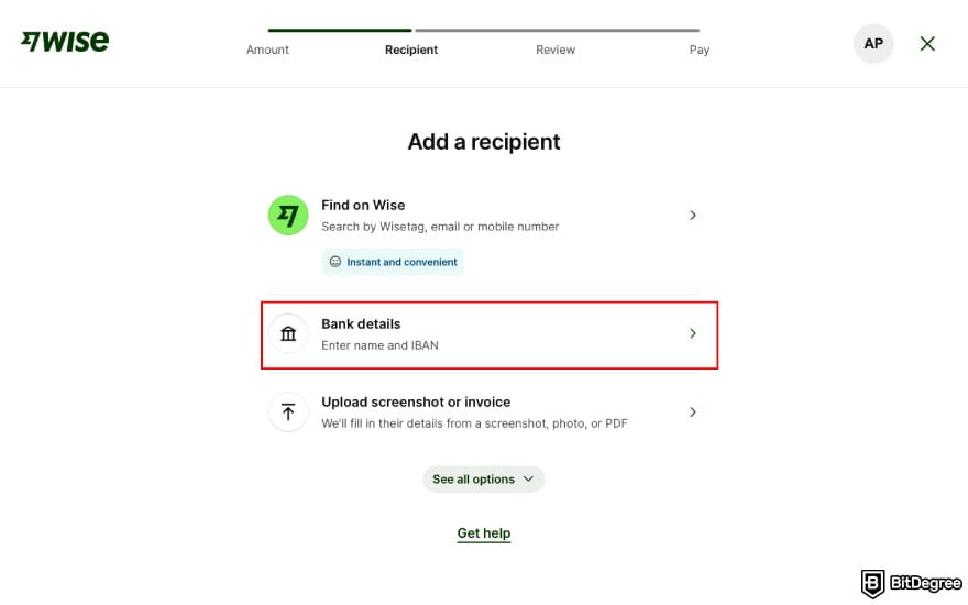 Best way to send money to China: choose your recipient.
