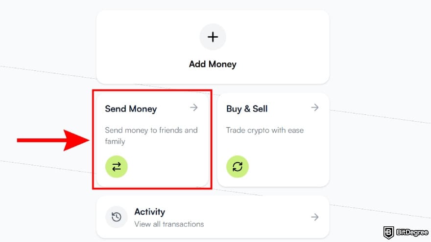 Best way to send money to Colombia: go to the [Select Money] section.