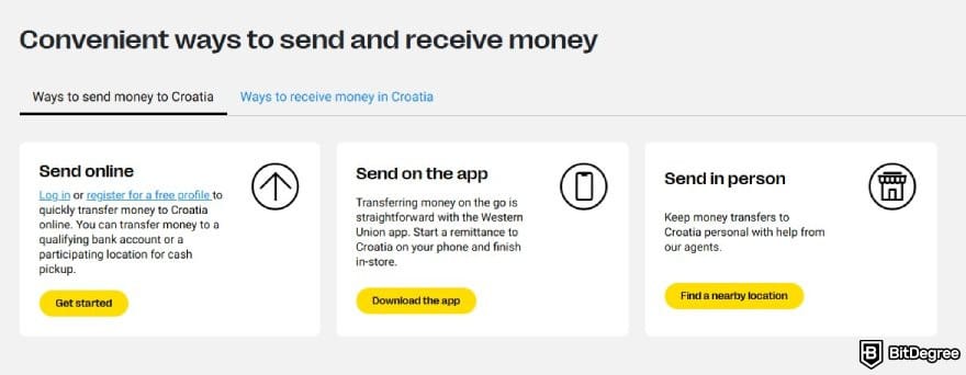 Best way to send money to Croatia: ways to send money to Croatia using Western Union.