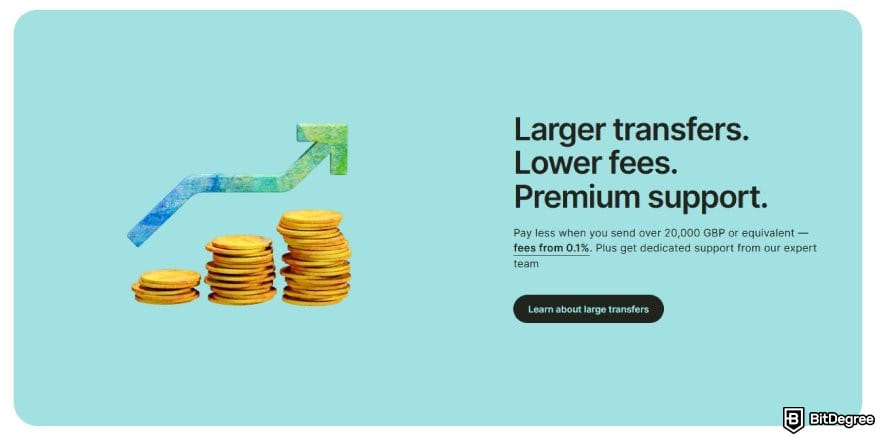 Best way to send money to Croatia: Wise's large transfer discount.