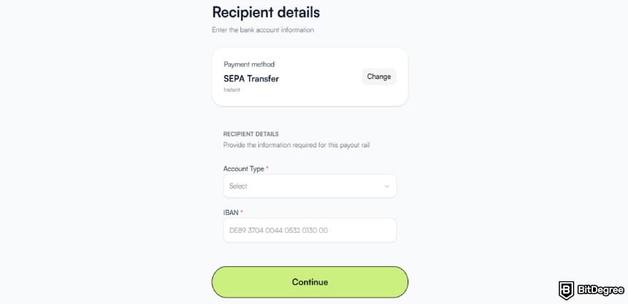 Best way to send money to Dominican Republic: adding recipient details using the SEPA payment method on Ogvio. Best way to send money to Dominican Republic: adding recipient details using the SEPA payment method on Ogvio.