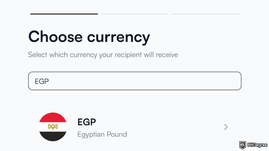 Best way to send money to Egypt: find the currency your recipient want to get.