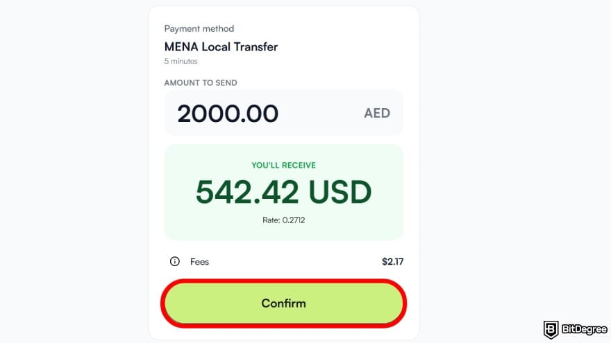 Best way to send money to Egypt: enter the amount of money to send.