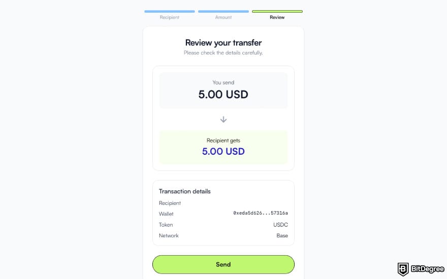 Best way to send money to El Salvador: click [Send] on Ogvio.