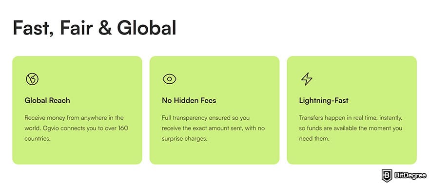 Best way to send money to Estonia: Ogvio is fast, fair, and global.