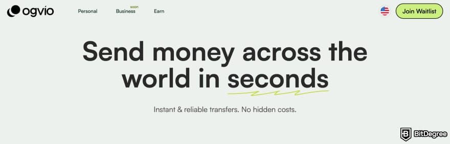 Best way to to send money to Europe: Ogvio send money section.