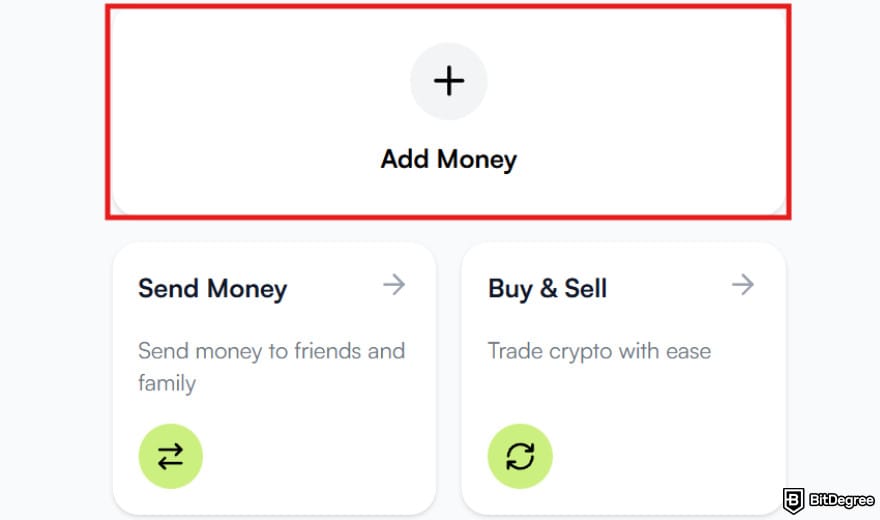Best way to send money to France: the [Add Money] button on Ogvio.