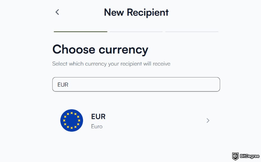 Best way to send money to France: choosing EUR as the currency on Ogvio.