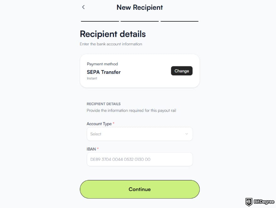 Best way to send money to France: adding new recipient details on Ogvio.