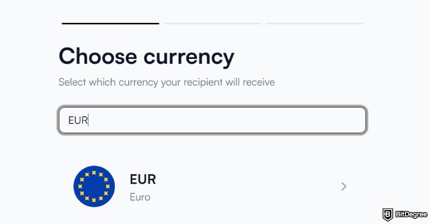Best way to send money to Germany: select euro as the currency your recipient will receive.