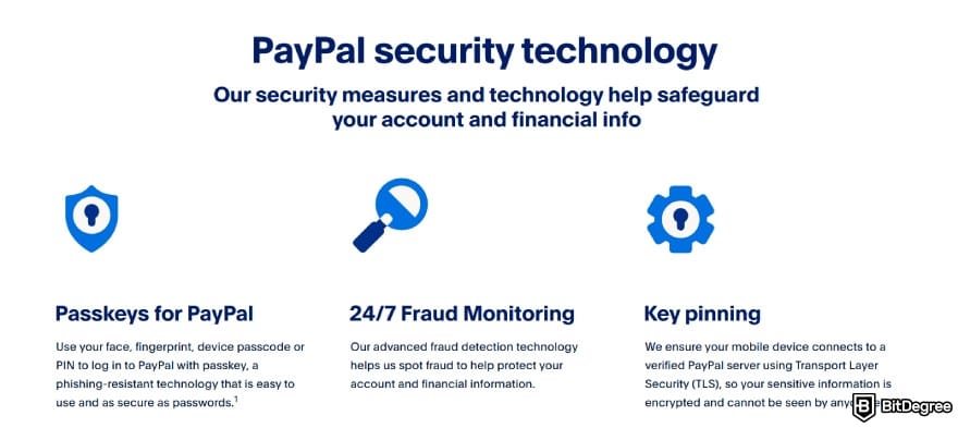 Best way to send money to Germany: PayPal security technology.