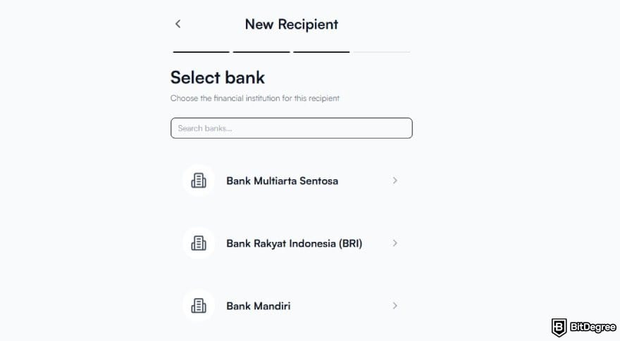 Best way to send money to Indonesia: a list of Indonesian banks for a new recipient on Ogvio.