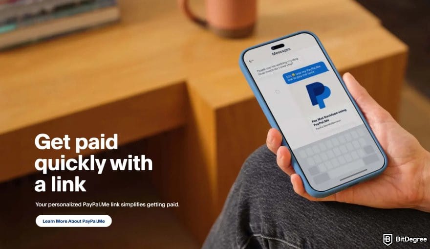 Best way to send money to Indonesia: short description of the PayPal.me link feature.