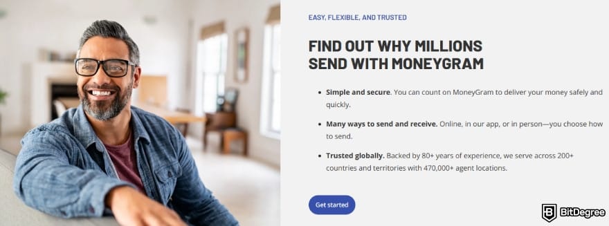 Best way to send money to Mexico: MoneyGram global money transfer services with multiple sending options.