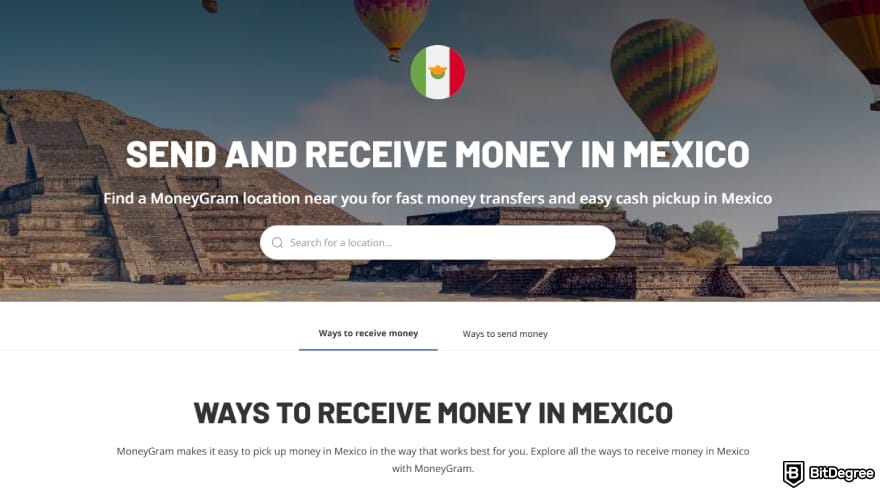 Best way to send money to Mexico: how to send and receive money in Mexico via MoneyGram.