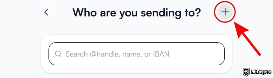 Best way to send money to Mexico: click the [+] button.