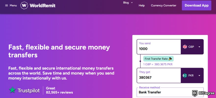 Best way to send money to Pakistan: sending GBP to PKR with WorldRemit.