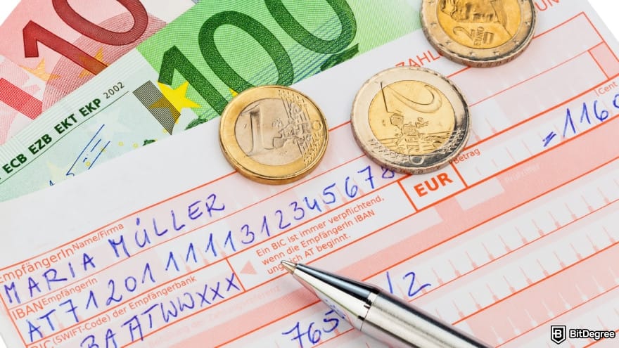 Best way to send money to Portugal: payment slip with IBAN.