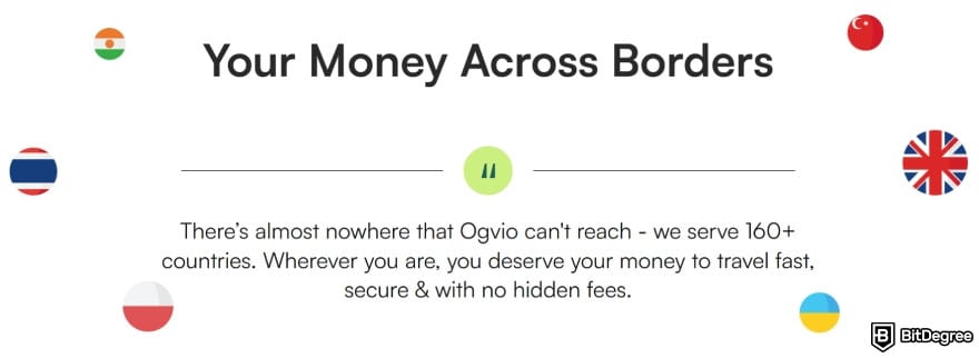 Best way to send money to Portugal: Ogvio international reach.