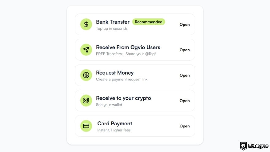 Best way to send money to Portugal: choose top up method.