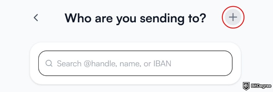 Best way to send money to Singapore: click the [+] button on the top.