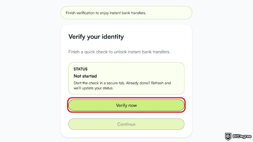 Best way to send money to Germany: start verifying your identity.