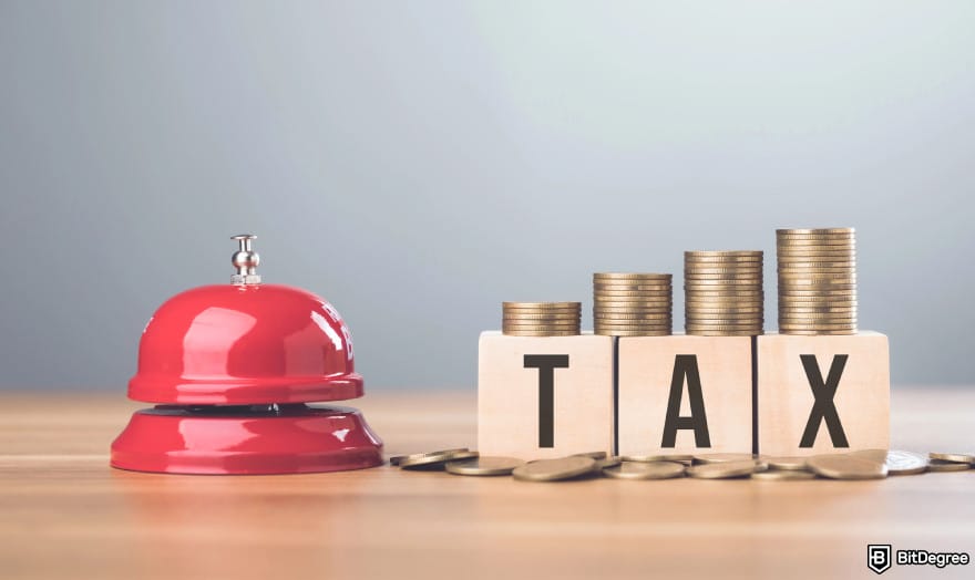 Best way to to send money to South Africa: bell next to tax text to illustrate tax on sending money.