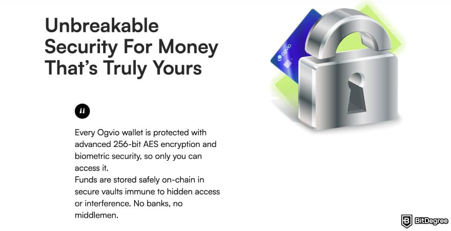 Best way to to send money to South Africa: Ogvio security page.