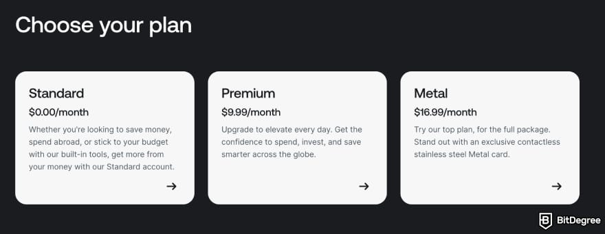 Best way to to send money to South Africa: Revolut pricing plans.