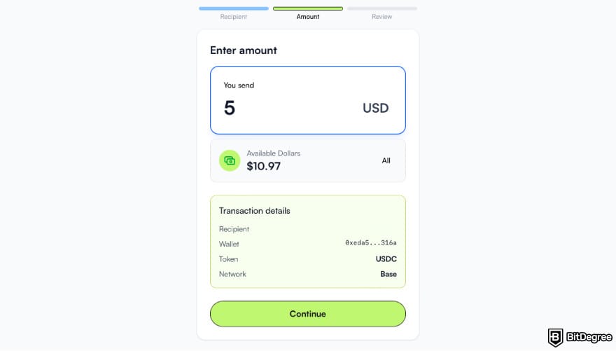 Best way to send money to Thailand: enter the amount of money you want to send on Ogvio.