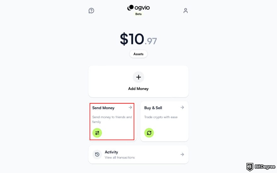 Best way to send money to Thailand: click [Send Money] on Ogvio.