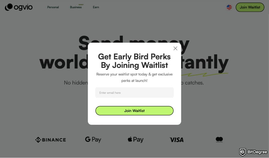 Best way to send money to Thailand: sign up for Ogvio's waitlist.