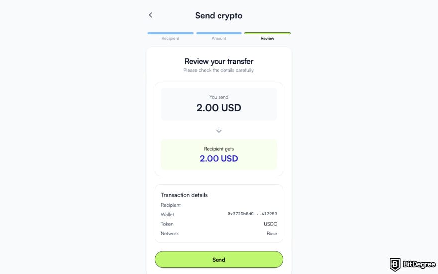 Best way to send money to Thailand: click [Send] on Ogvio.
