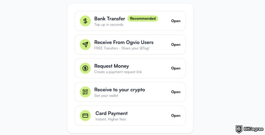 Best way to send money to Turkey: Ogvio's money top-up options.