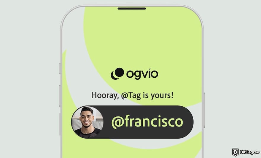 Best way to send money to Ukraine: a username @francisco shown on the Ogvio mobile interface.