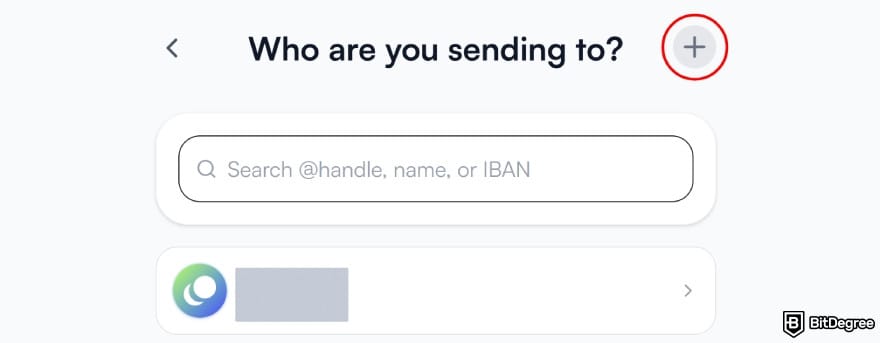 Best way to send money to Vietnam: click the [+] button at the top.