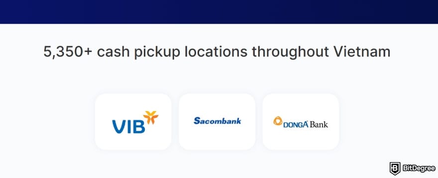 Best way to send money to Vietnam: Xe cash pick up locations.