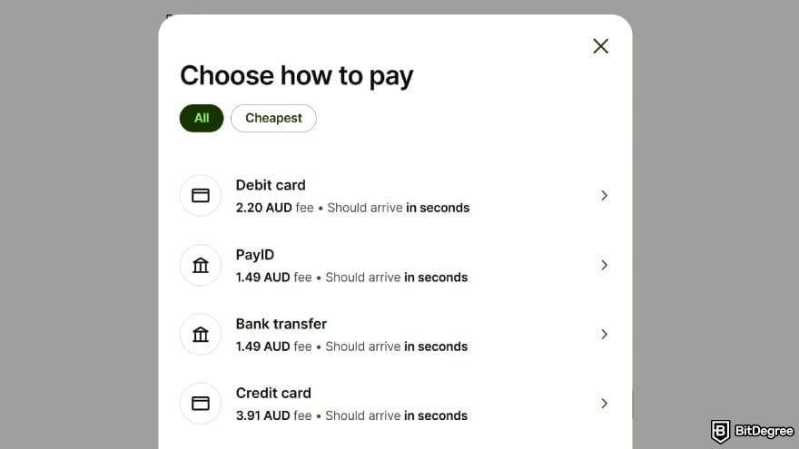 Best way to send money to Vietnam: choose how you'd like to pay.