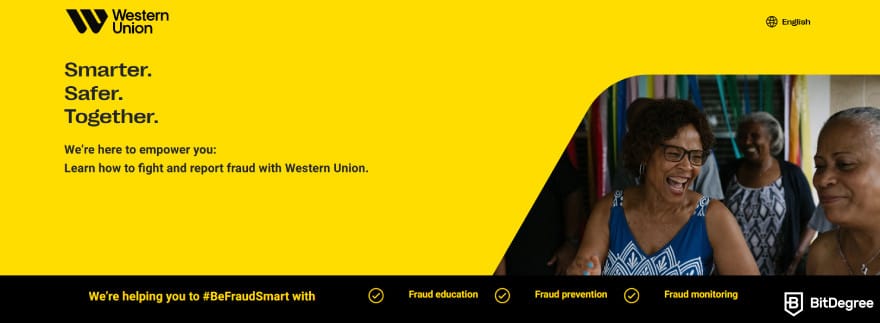 Best way to send money to Vietnam: Westner Union fraud prevention program.