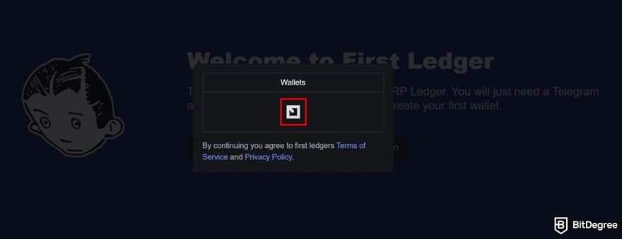 Best XRP meme coins: clicking the First Ledger icon.