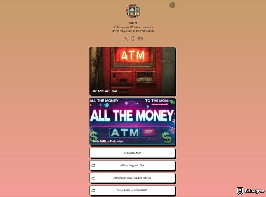 Best XRP meme coins: a link compilation of the ATM's buying pages.