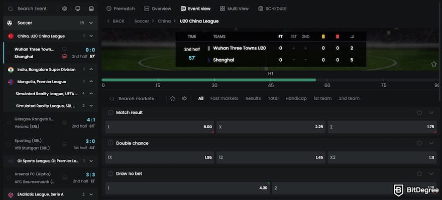 Best Ethereum casino: Betride's live betting page. Best Ethereum casino: Betride's live betting page.
