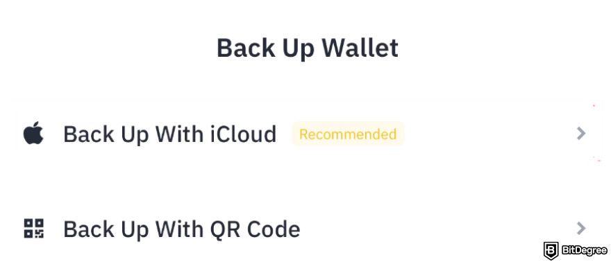 Binance airdrop: back up options.