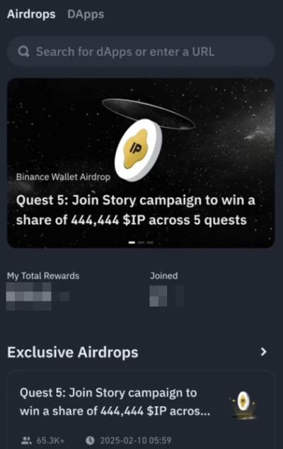 Binance airdrop: Web3 Airdrop Zone