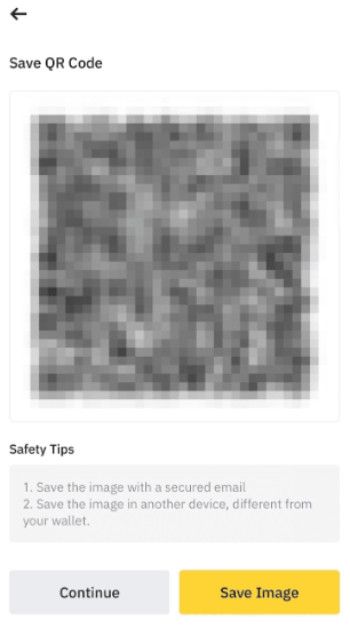 Binance airdrop: QR code back up.