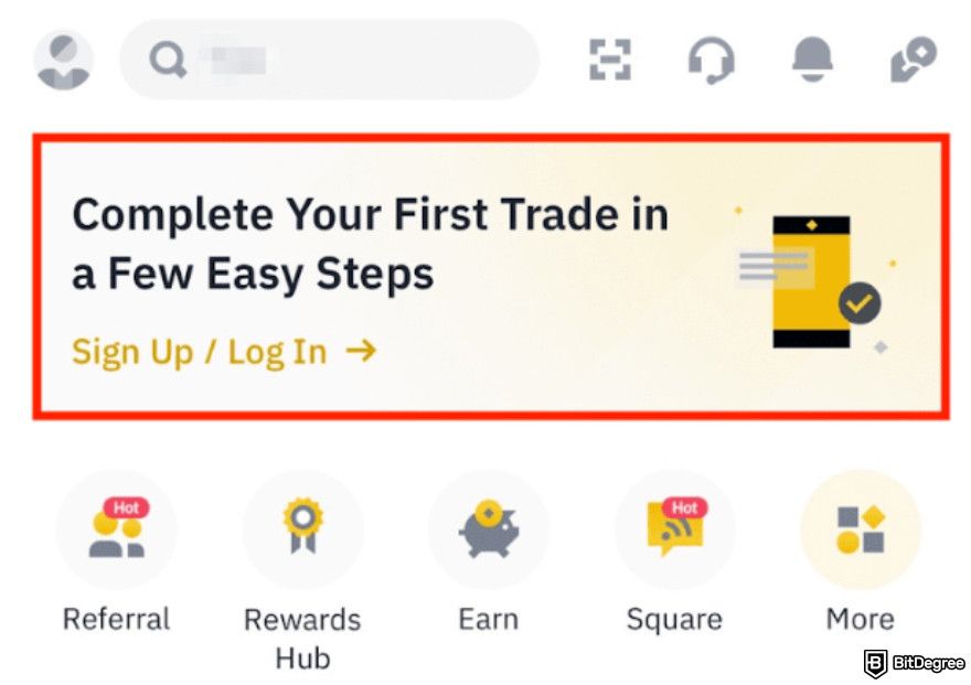 Binance airdrop: [Sign Up] button.