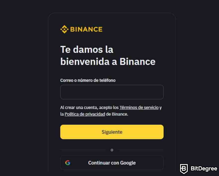 Binance black friday: suscribirse en Binance exchange.