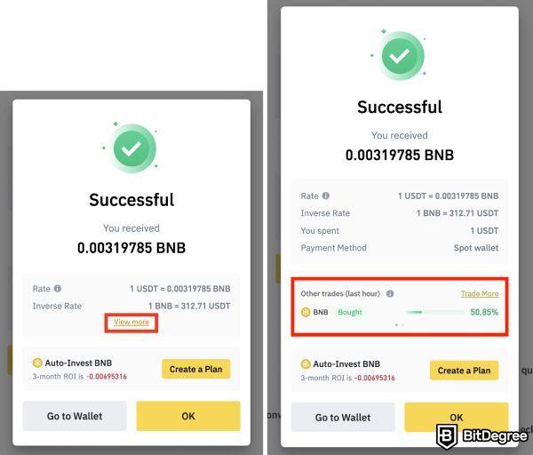Binance Convert: view more and then trade more.