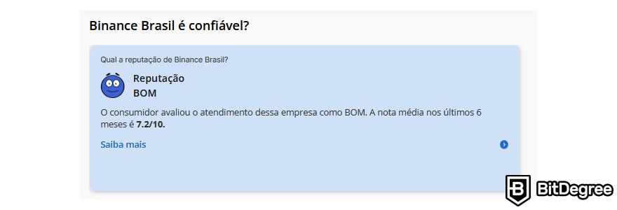 A Binance é Confiável? Reclame aqui